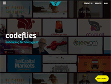 Tablet Screenshot of codeflies.com